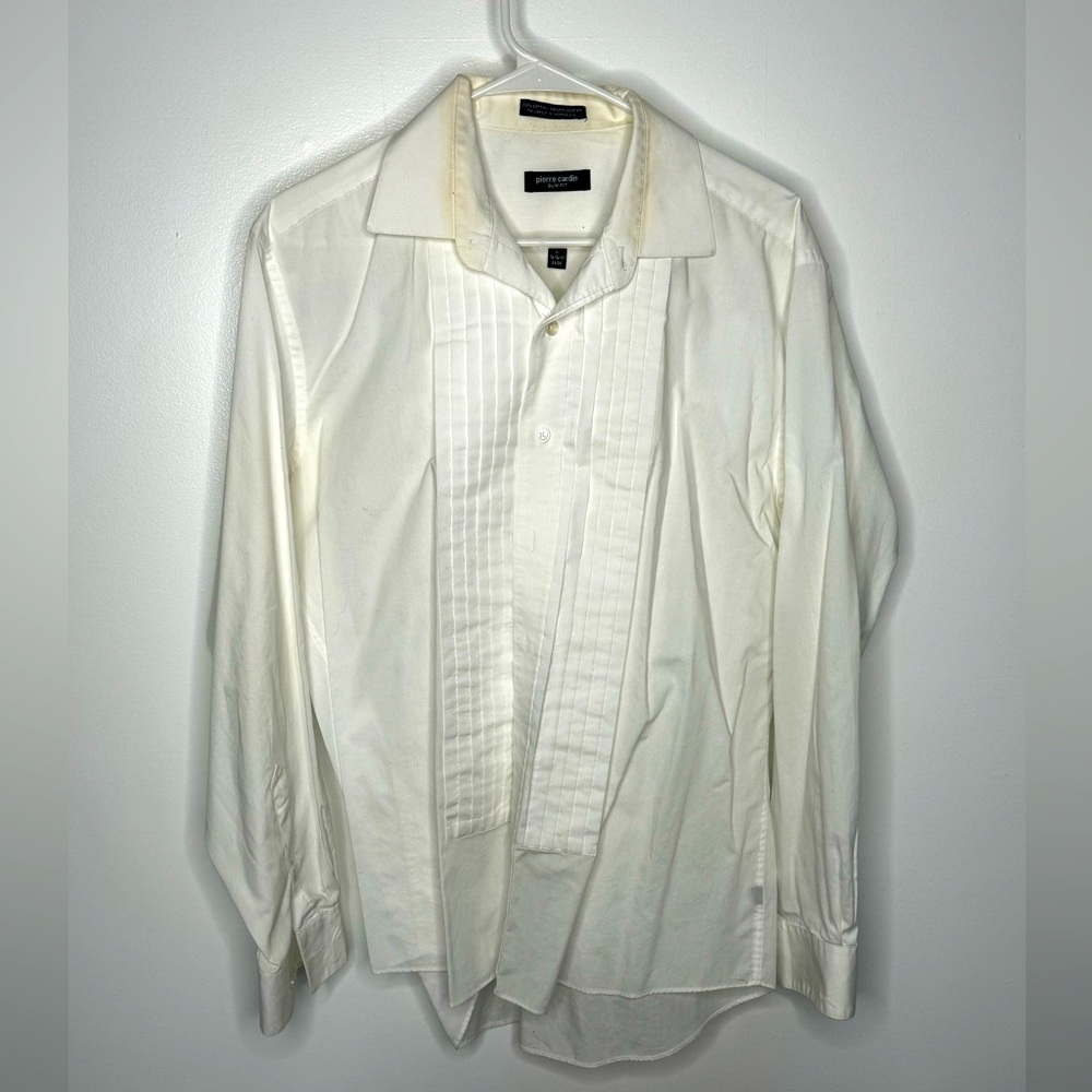 Pierre Cardin Tuxedo Shirt - Large